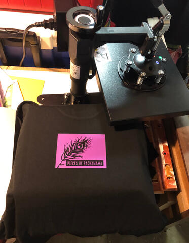 @piecesofpachamama logo sweater (vinyl heat transfer)