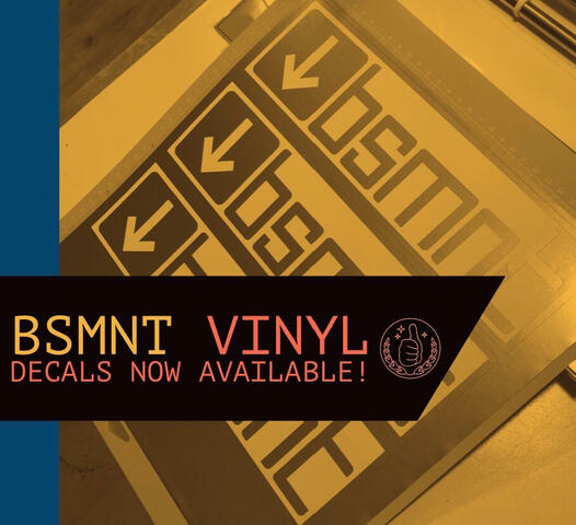 bsmnt logo (vinyl decal)